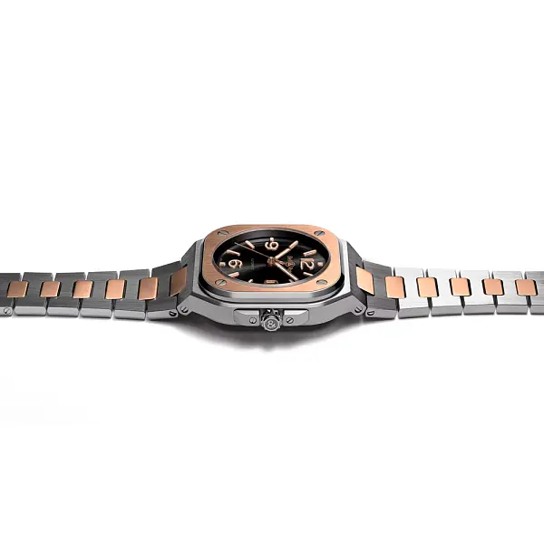 Bell & Ross BR 05 Schwarzer Stahl & Gold BR05A-BL-STPG/SSG