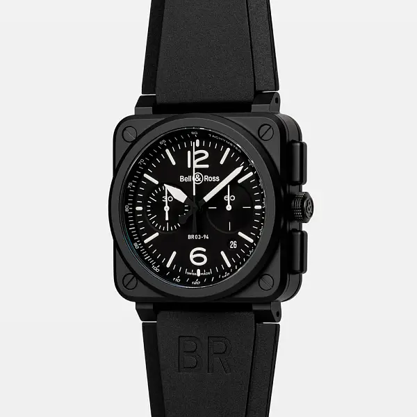 Bell & Ross Schwarz Matt BR0394-BL-CE