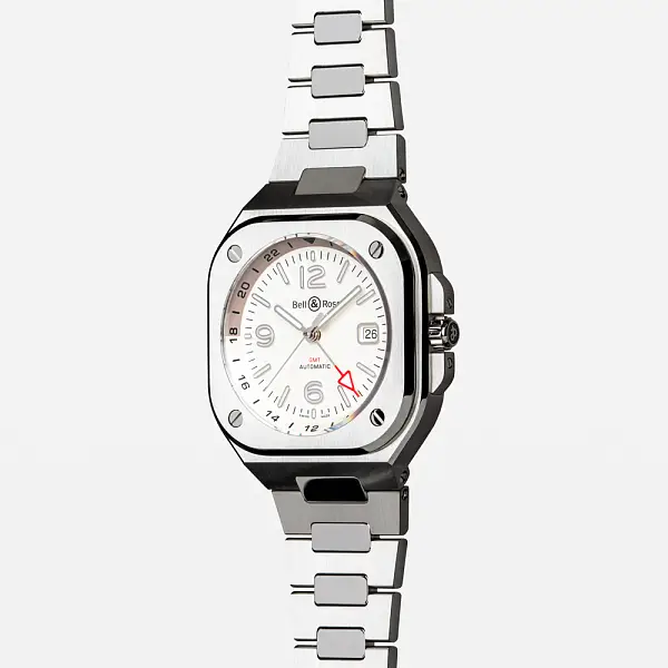 Bell & Ross BR 05 GMT Weiß BR05G-SI-ST/SST