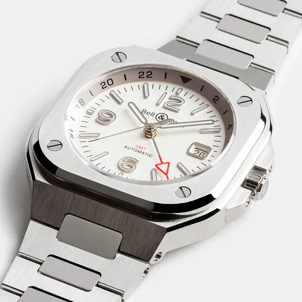 Bell & Ross BR 05 GMT Weiß BR05G-SI-ST/SST