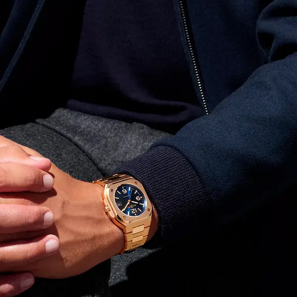 Bell & Ross BR 05 Blau Gold BR05A-BLU-PG/SPG