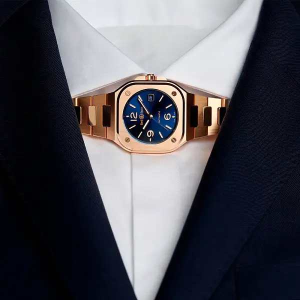 Bell & Ross BR 05 Blau Gold BR05A-BLU-PG/SPG