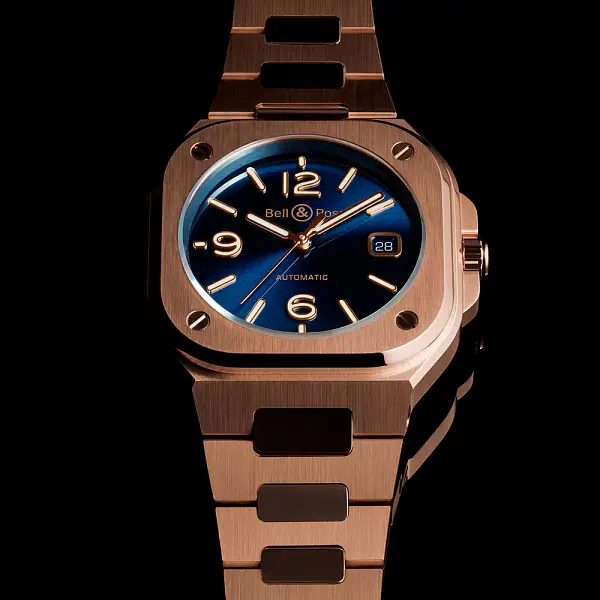 Bell & Ross BR 05 Blau Gold BR05A-BLU-PG/SPG