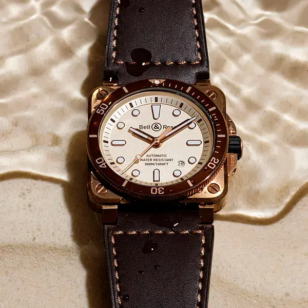Bell & Ross Diver Weiß Bronze BR0392-D-WH-BR/SCA
