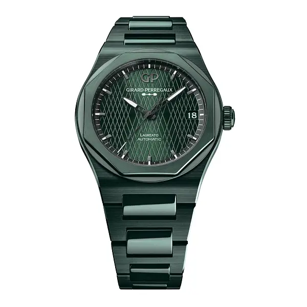 Girard-Perregaux Laureato 42mm Grüner Keramik Aston Martin Edition 81010-32-3081-1CX