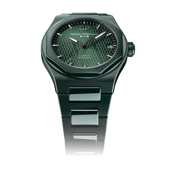 Girard-Perregaux Laureato 42mm Grüner Keramik Aston Martin Edition 81010-32-3081-1CX