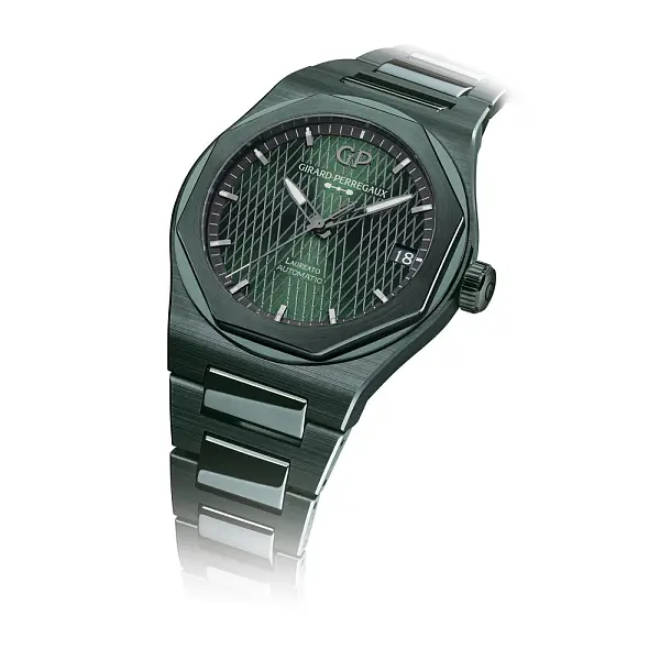 Girard-Perregaux Laureato 42mm Grüner Keramik Aston Martin Edition 81010-32-3081-1CX