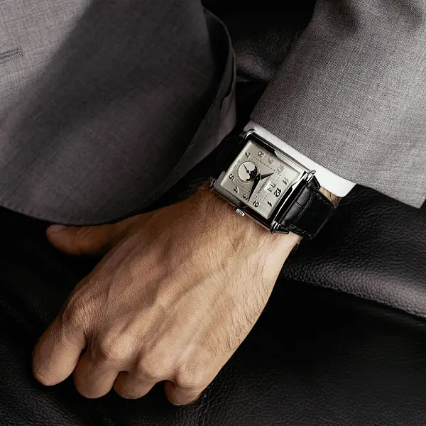 Vintage 1945 XXL Großdatum und Mondphasen 25882-11-121-BB6B