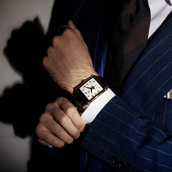 Vintage 1945 XXL Großdatum und Mondphasen 25882-11-121-BB6B