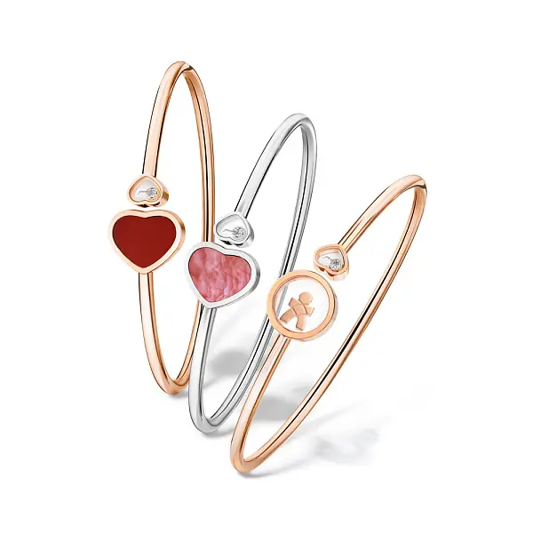 Goldarmband Chopard Happy Hearts Naked Heart Founfation 857482-1705