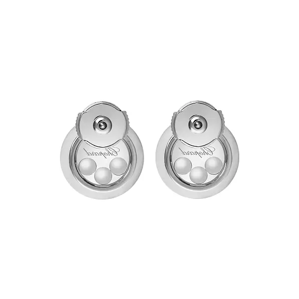 Gold-Ohrringe Chopard Happy Diamonds 83A018-1201