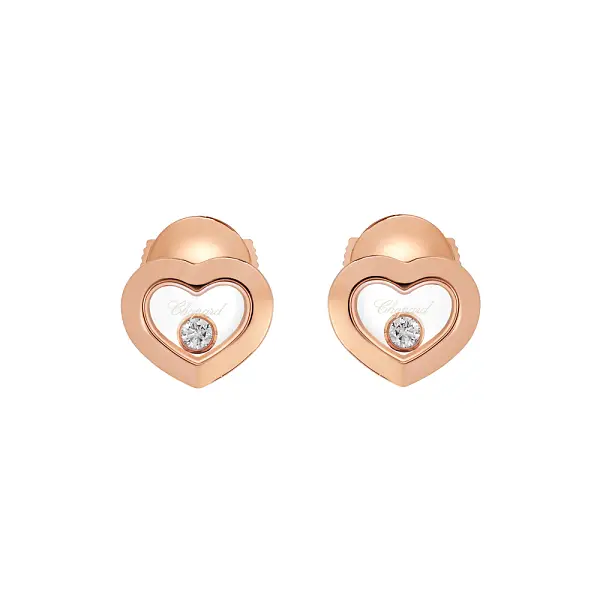 Gold-Ohrringe Chopard Happy Diamonds 83A054-5001