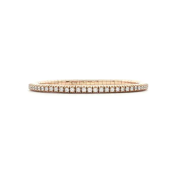 Tennisarmband aus 18 K Roségold mit Diamanten