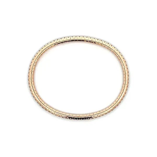 Tennisarmband aus Roségold mit Diamanten