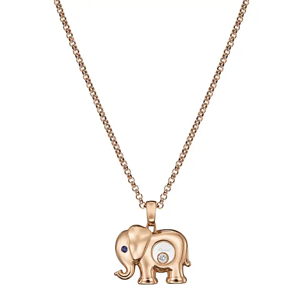 Gold-Anhänger Chopard Happy Diamonds Elefant 79A189-5001