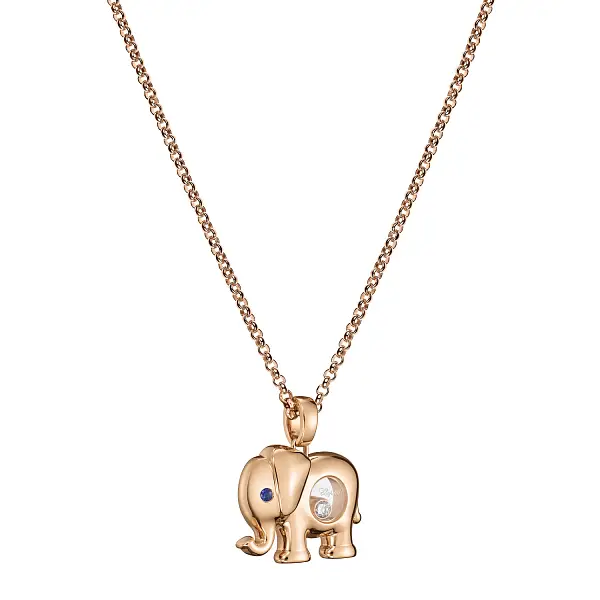 Gold-Anhänger Chopard Happy Diamonds Elefant 79A189-5001