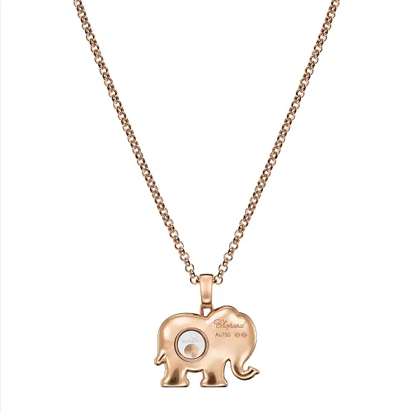Gold-Anhänger Chopard Happy Diamonds Elefant 79A189-5001
