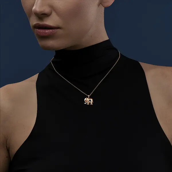 Gold-Anhänger Chopard Happy Diamonds Elefant 79A189-5001