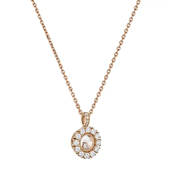 Gold-Anhänger Chopard Happy Diamonds 79A609-5001