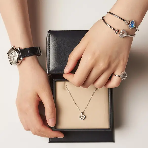 Gold Chopard Happy Diamonds Armband 85A614-1202