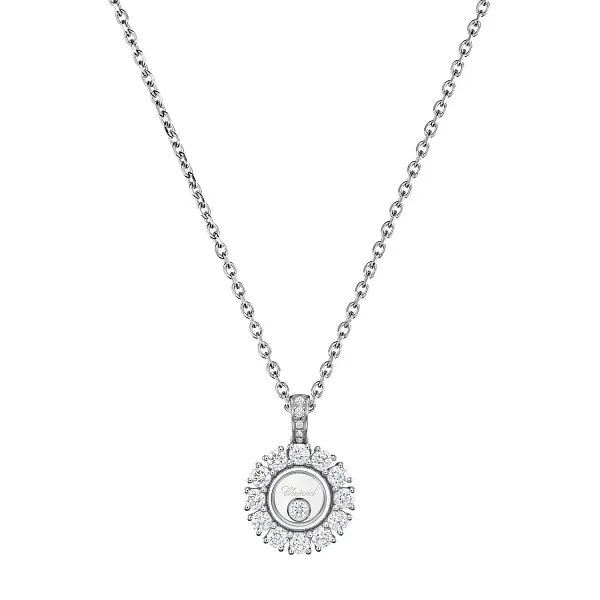 Gold Chopard Happy Diamonds Halskette 79A609-1001