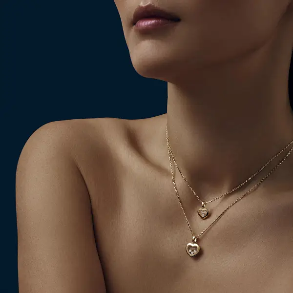 Gold-Anhänger Chopard Happy Diamonds 79A054-0001