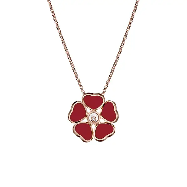 Gold-Anhänger Chopard Happy Hearts 79A085-5811