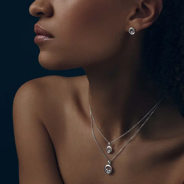 Gold-Anhänger Chopard Happy Diamonds 79A017-1001