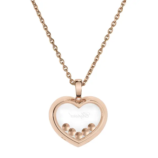 Gold Chopard Happy Diamonds Halskette 79A038-5001