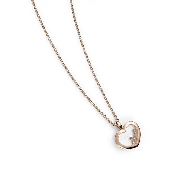 Gold Chopard Happy Diamonds Halskette 79A038-5001