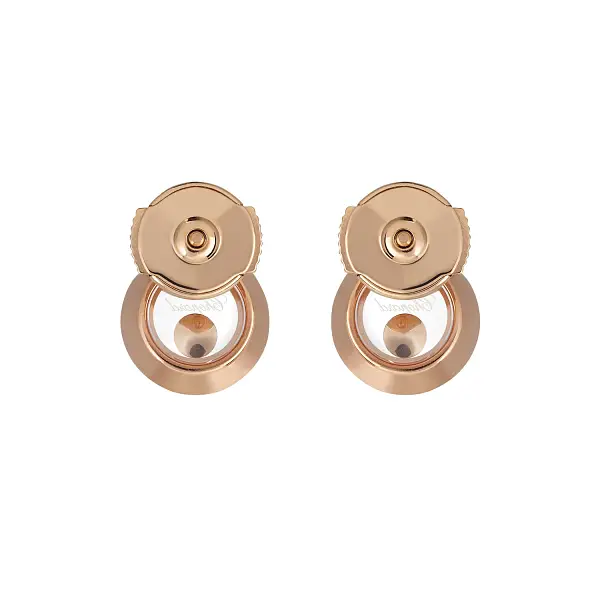 Gold-Ohrringe Chopard Happy Diamonds 83A017-5001
