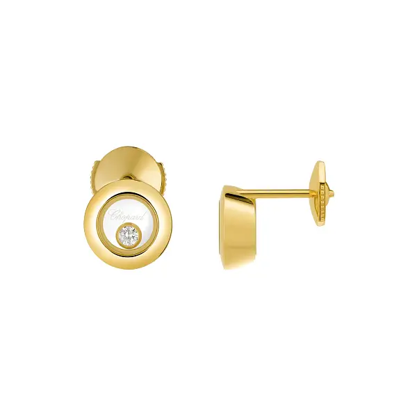 Gold-Ohrringe Chopard Happy Diamonds 83A017-0001