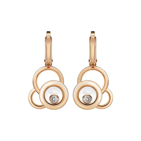 Gold-Ohrringe Chopard Happy Diamonds 839769-5001