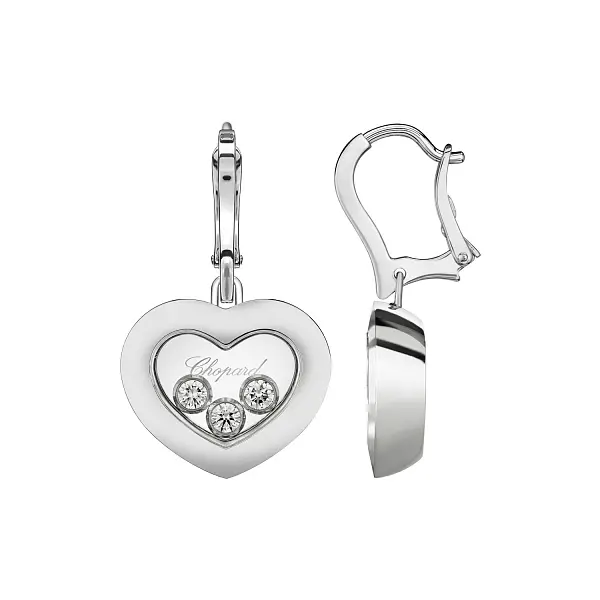 Gold-Ohrringe Chopard Happy Diamonds 83A611-1301