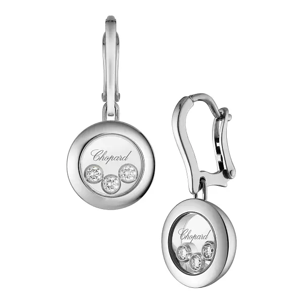 Gold-Ohrringe Chopard Happy Diamonds 83A018-1301