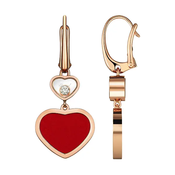 Gold-Ohrringe Chopard Happy Hearts 837482-5810