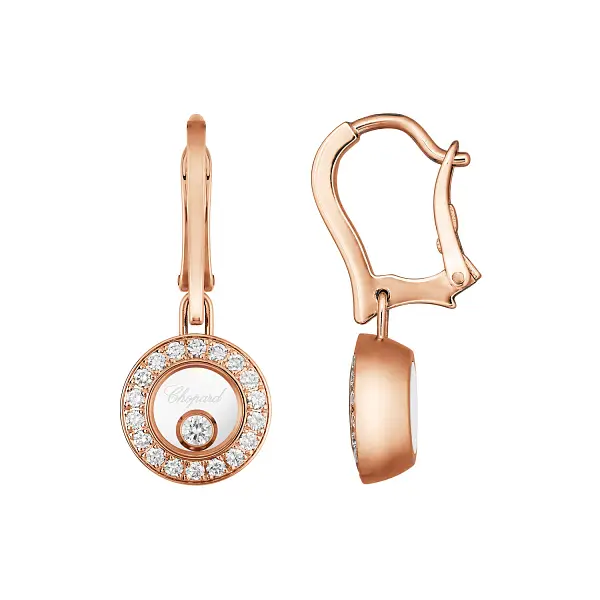 Gold-Ohrringe Chopard Happy Diamonds 83A017-5401