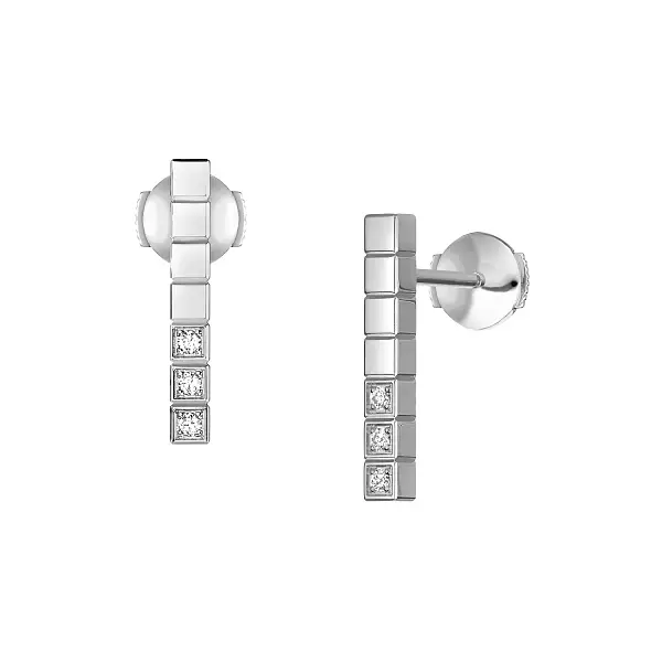 Gold-Ohrringe Chopard Eiswürfel Pure 837702-1002