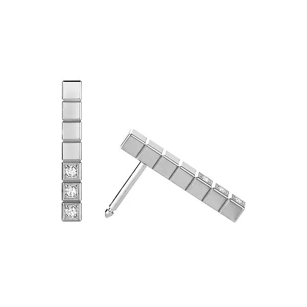 Gold-Ohrringe Chopard Eiswürfel Pure 837702-1002