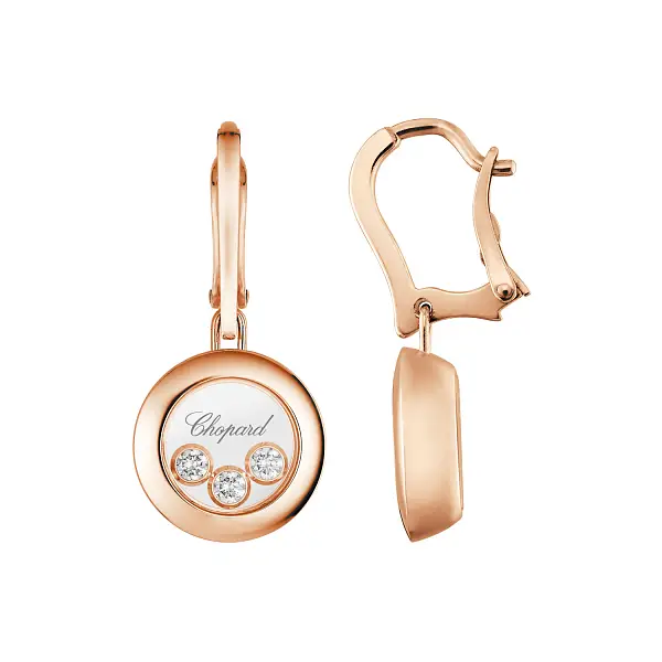 Gold-Ohrringe Chopard Happy Diamonds 83A018-5301