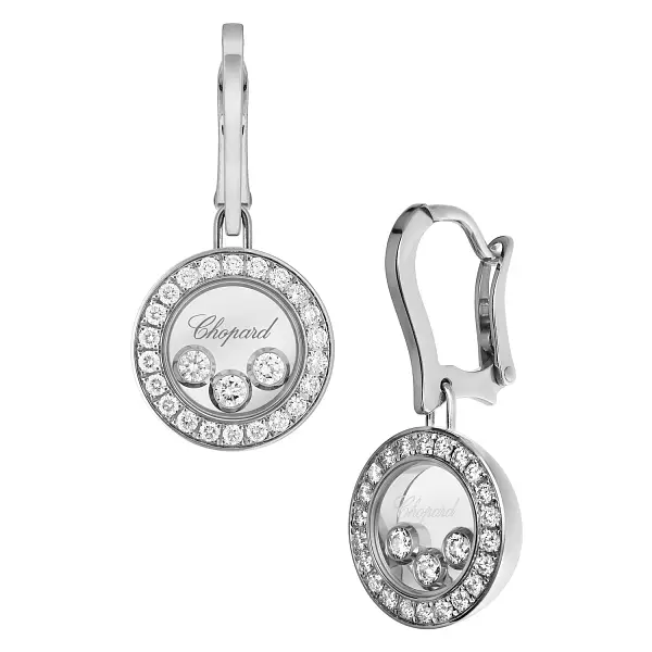 Gold-Ohrringe Chopard Happy Diamonds 83A018-1401