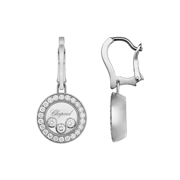 Gold-Ohrringe Chopard Happy Diamonds 83A018-1401