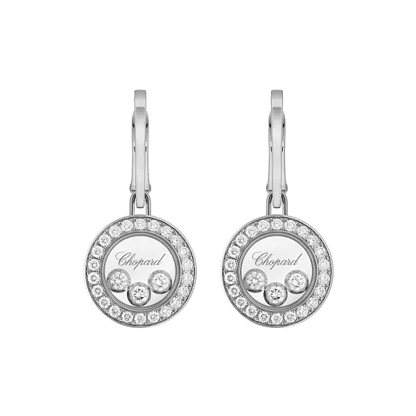 Gold-Ohrringe Chopard Happy Diamonds 83A018-1401