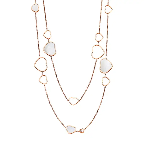 Gold Chopard Happy Hearts Halskette 817482-5301