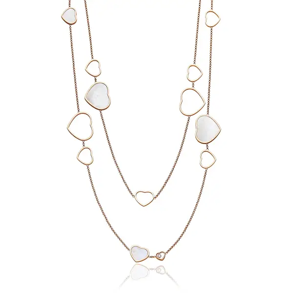 Gold Chopard Happy Hearts Halskette 817482-5301
