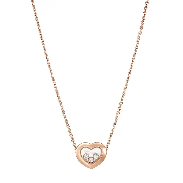 Gold Chopard Happy Diamonds Halskette 81A611-5001