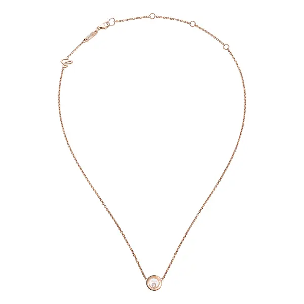 Gold Chopard Happy Diamonds Halskette 81A017-5001