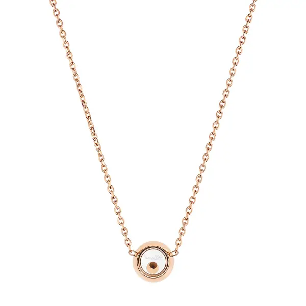 Gold Chopard Happy Diamonds Halskette 81A017-5001