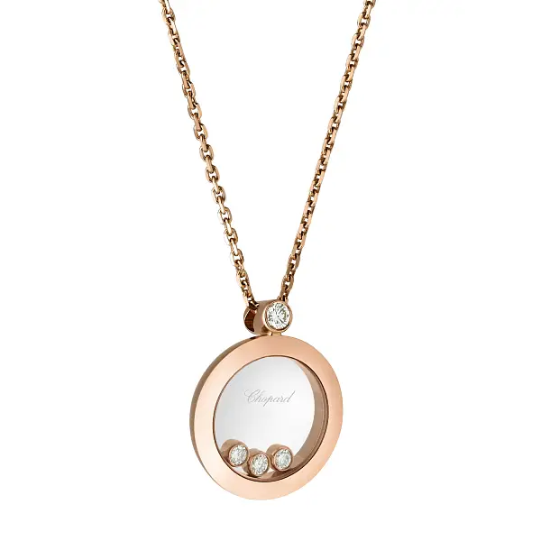 Gold-Anhänger Chopard Happy Diamonds 793929-5201