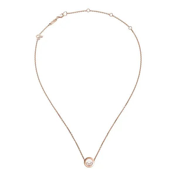 Gold Chopard Happy Diamonds Halskette 81A018-5001